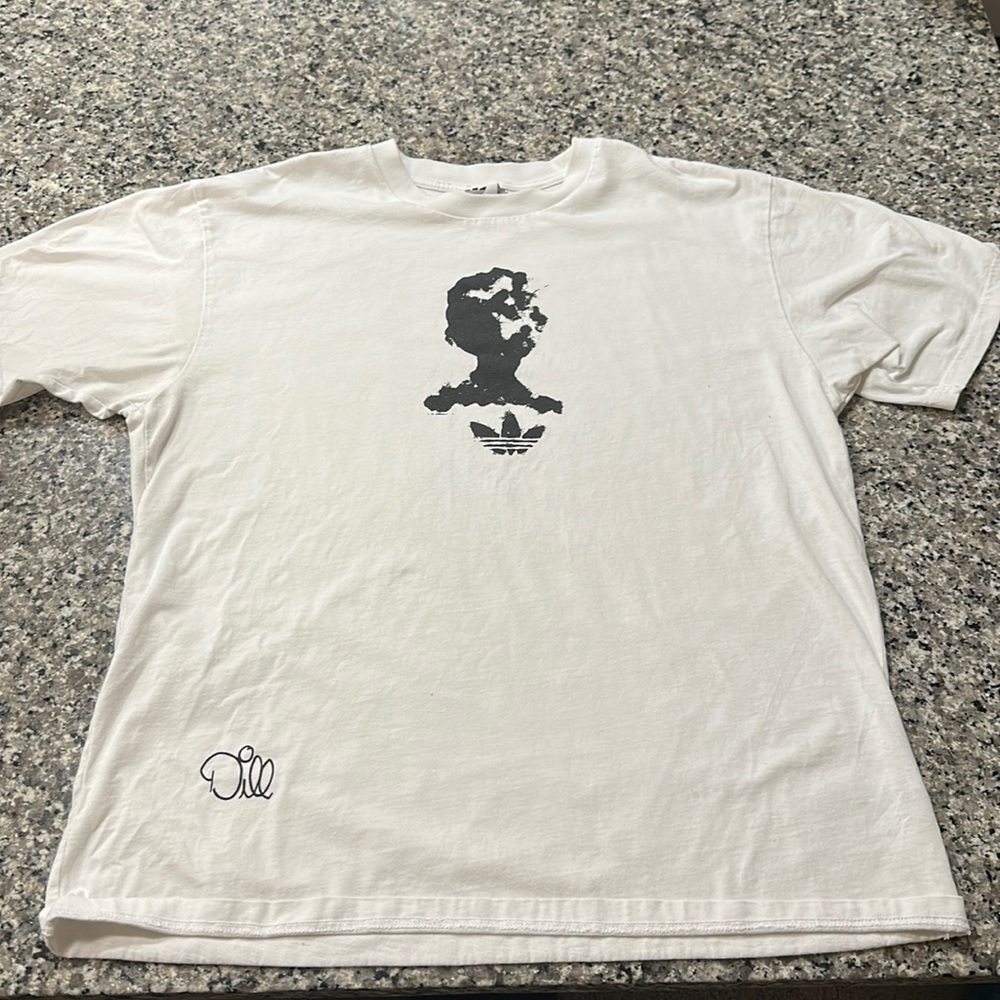 White Adidas Tee